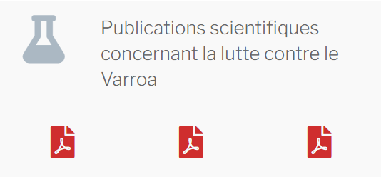 Publications scientifiques concernant la lutte contre le Varroa